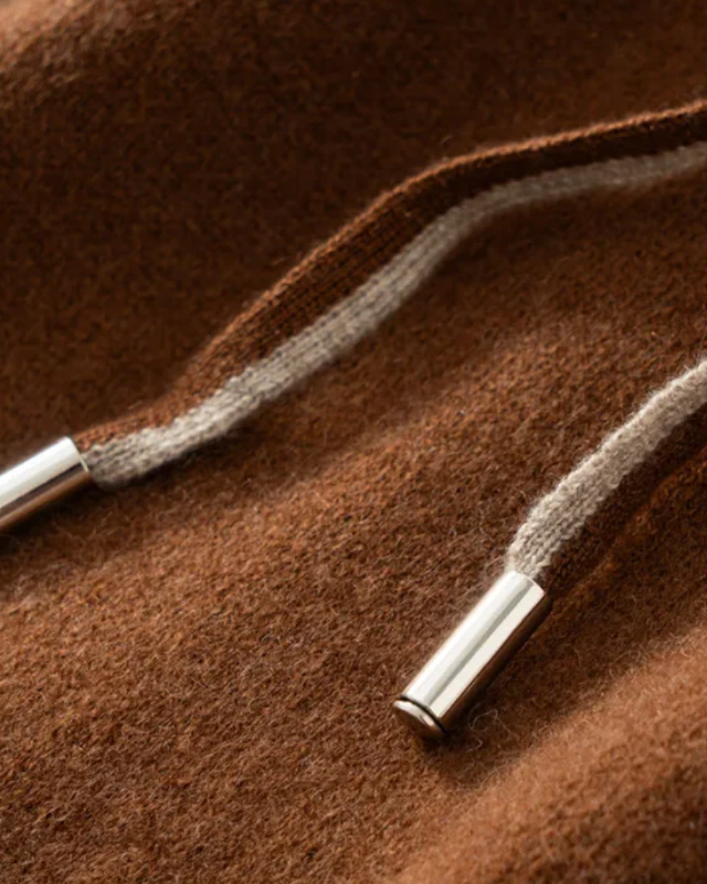 Felpa con Cappuccio in Cashmere Atlas