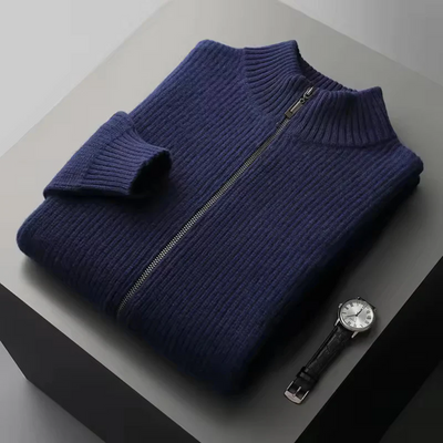 Gilet a Coste in Cashmere delle Seychelles