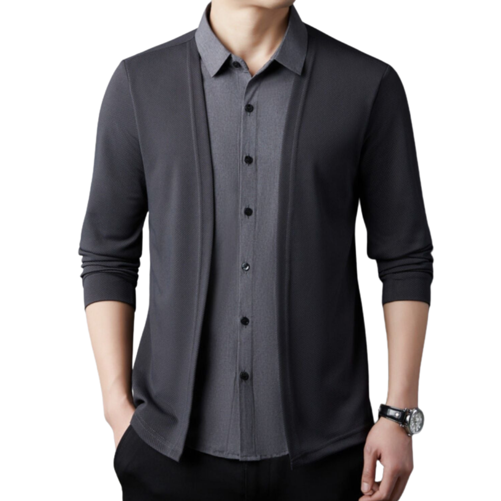 Camicia e cardigan 2-in-1