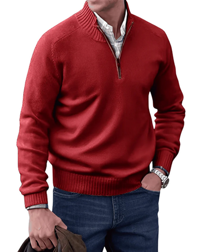 Maglione Zip Casual