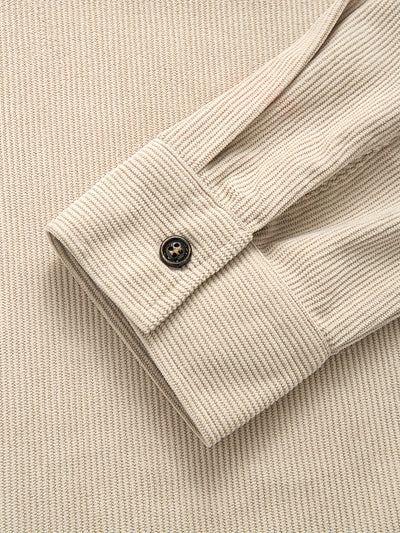 Cardigan in Velluto a Coste Casual