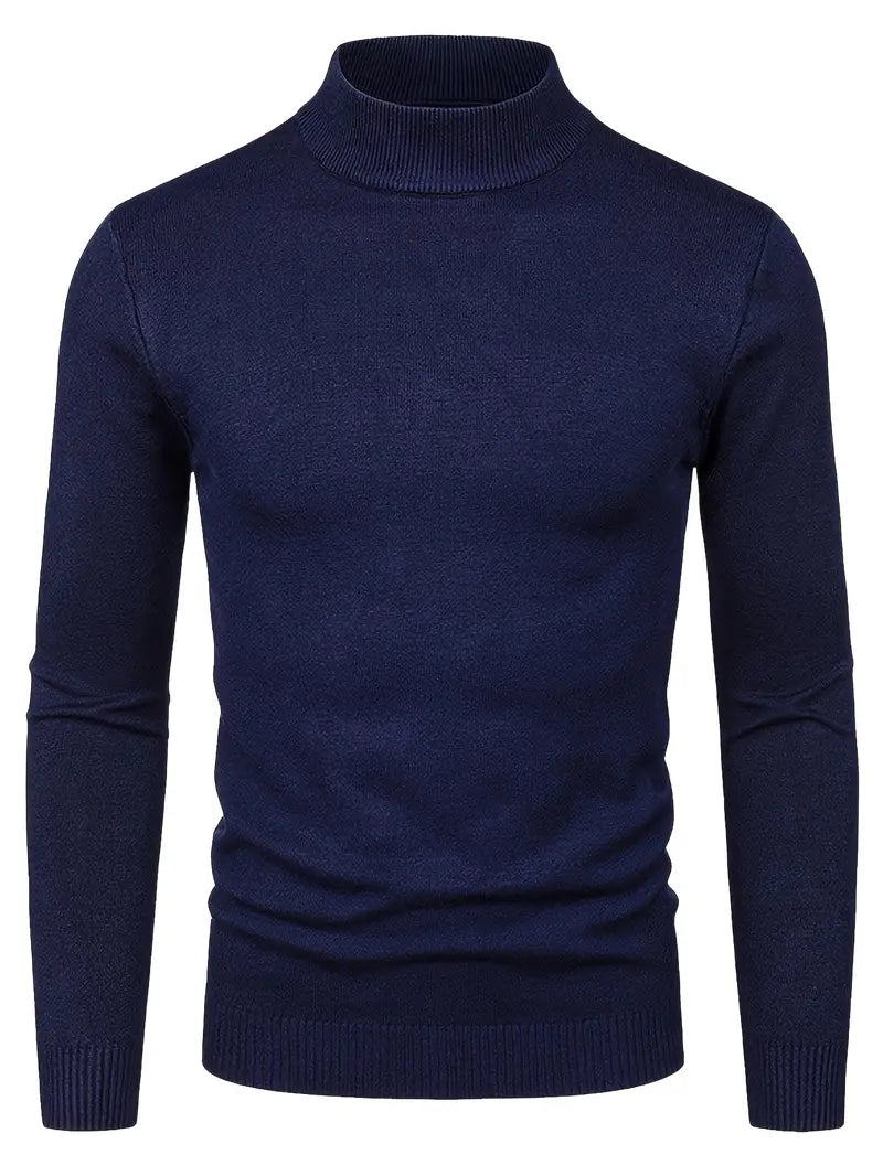 Maglione Elegante a Collo Alto
