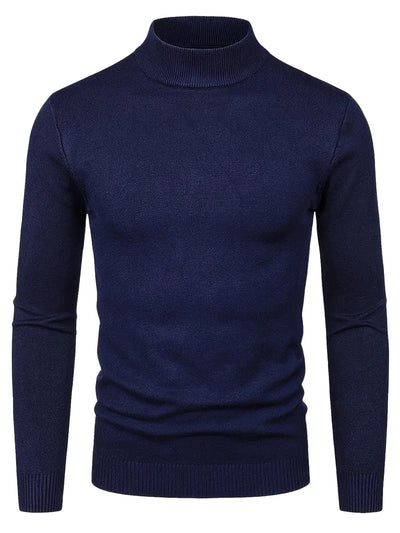 Maglione Elegante a Collo Alto