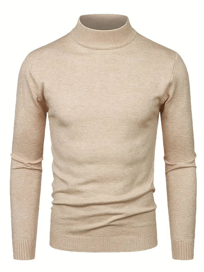 Maglione Elegante a Collo Alto