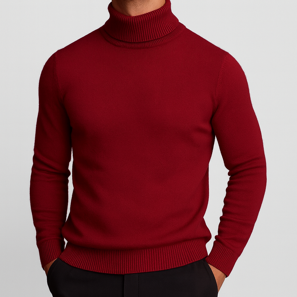 Elegante Maglione Collo Alto