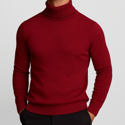 Elegante Maglione Collo Alto