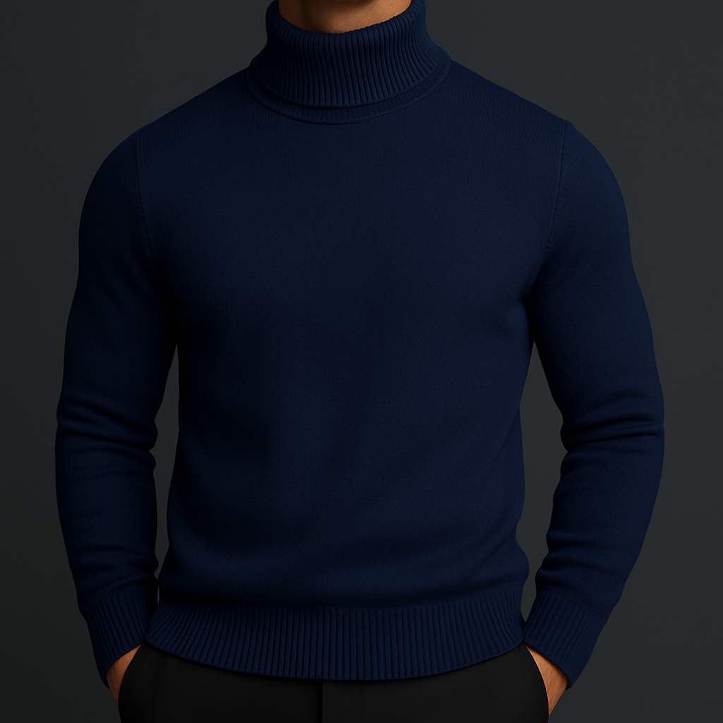 Elegante Maglione Collo Alto