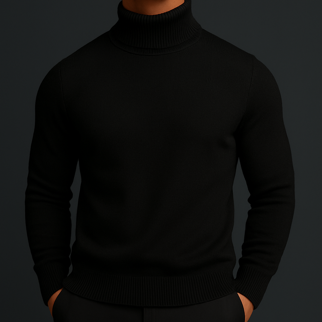 Elegante Maglione Collo Alto