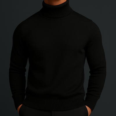 Elegante Maglione Collo Alto
