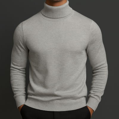 Elegante Maglione Collo Alto