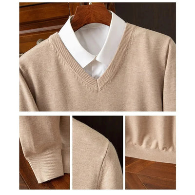 Maglione Chic con Scollatura a V