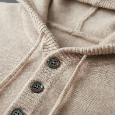 Elegant Merino Wool Hoodie