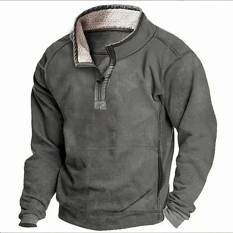 Maglione in Fleece con Zip