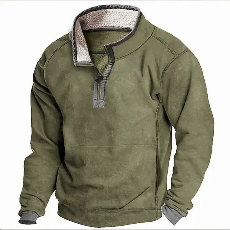 Maglione in Fleece con Zip