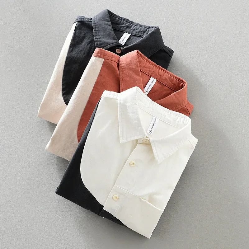 Camicia Bicolore in Cotone