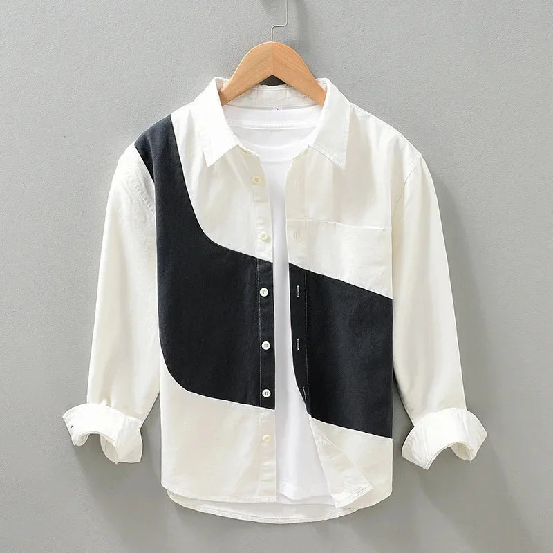 Camicia Bicolore in Cotone