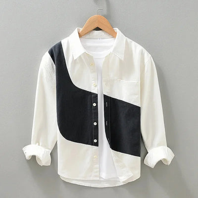 Camicia Bicolore in Cotone