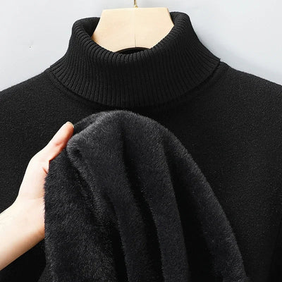Elegante Maglione Collo Alto