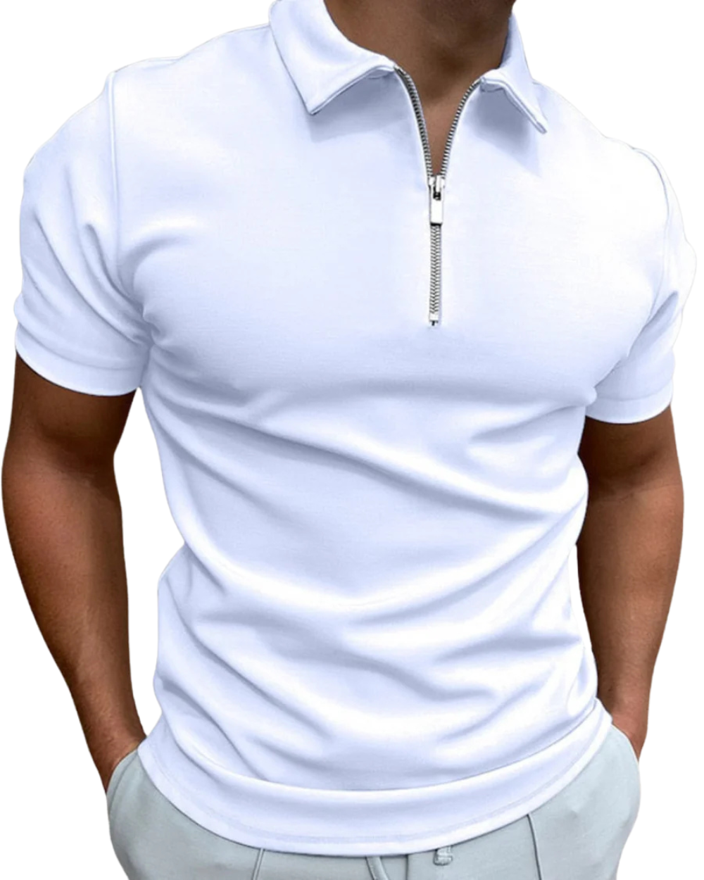 Polo Shirt con Zip