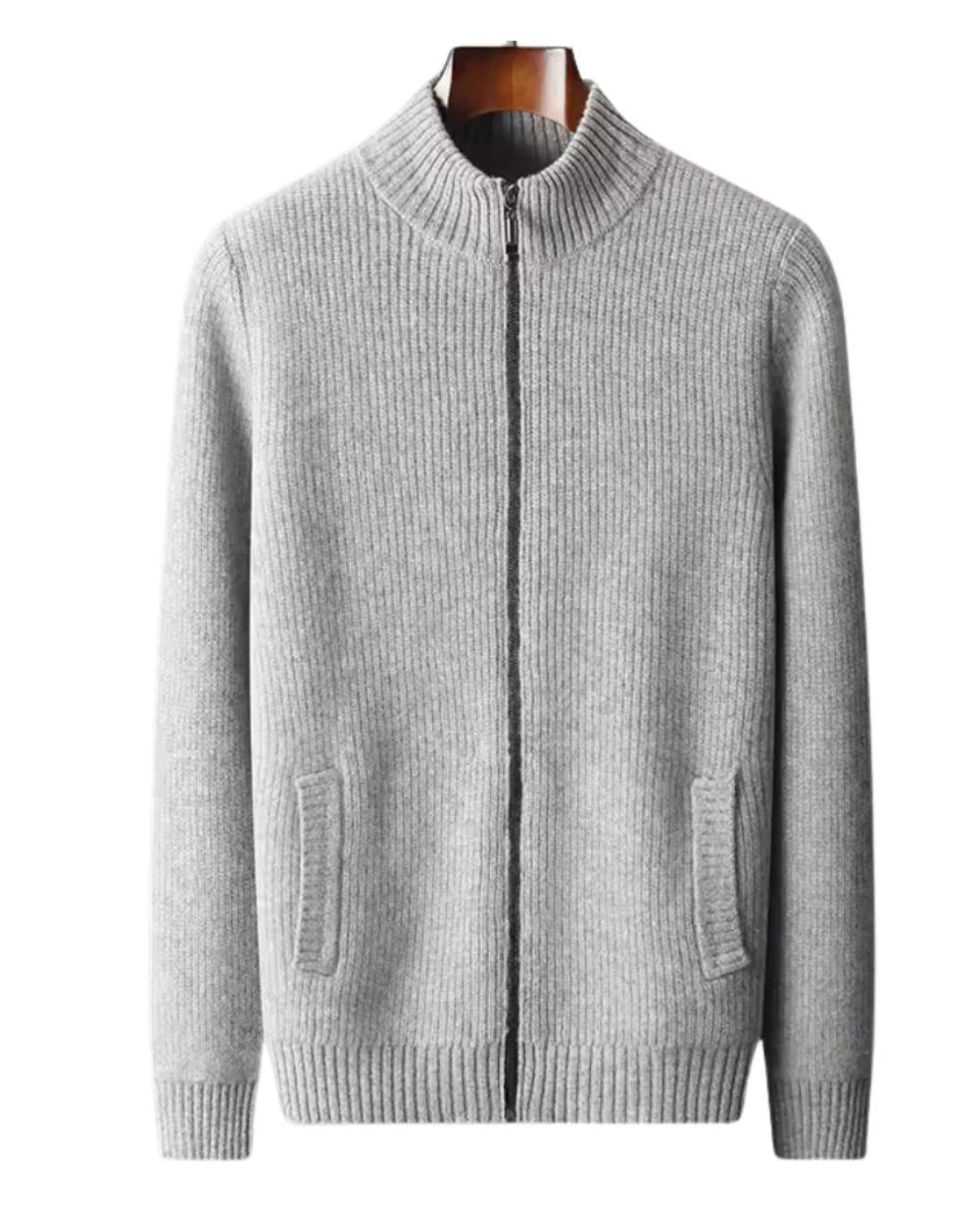 Gilet a Coste in Cashmere delle Seychelles