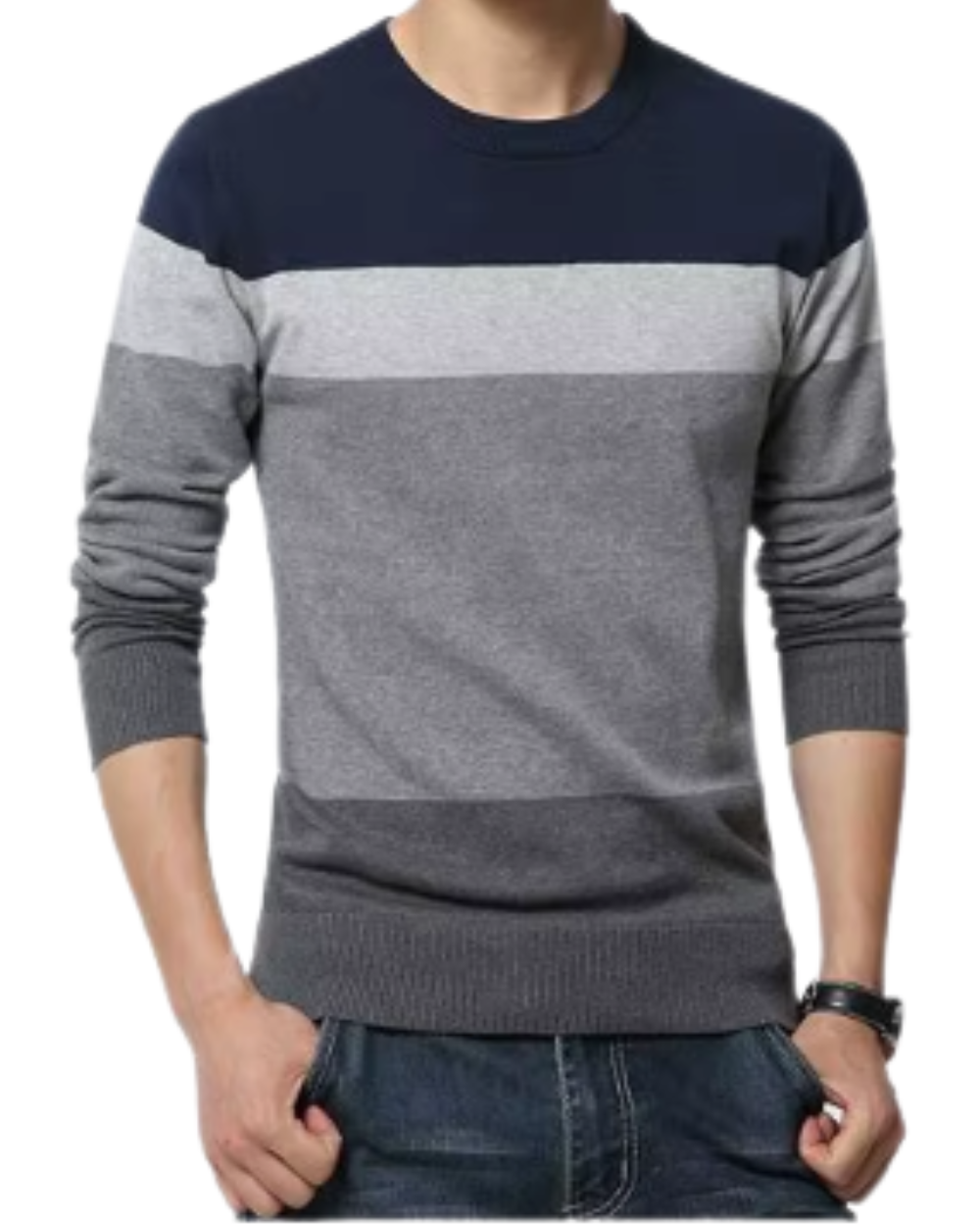 Maglione Casual in Cotone da Uomo