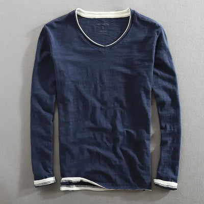 T-Shirt Vintage a Maniche Lunghe di Parigi