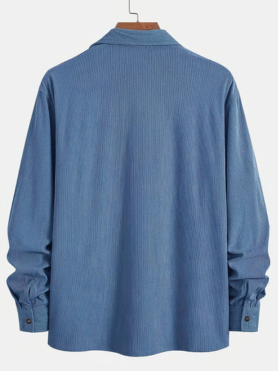 Cardigan in Velluto a Coste Casual