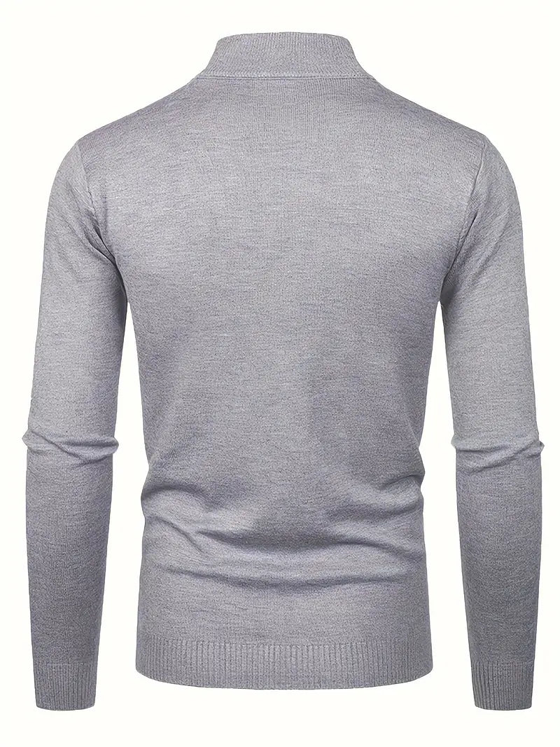 Maglione Elegante a Collo Alto