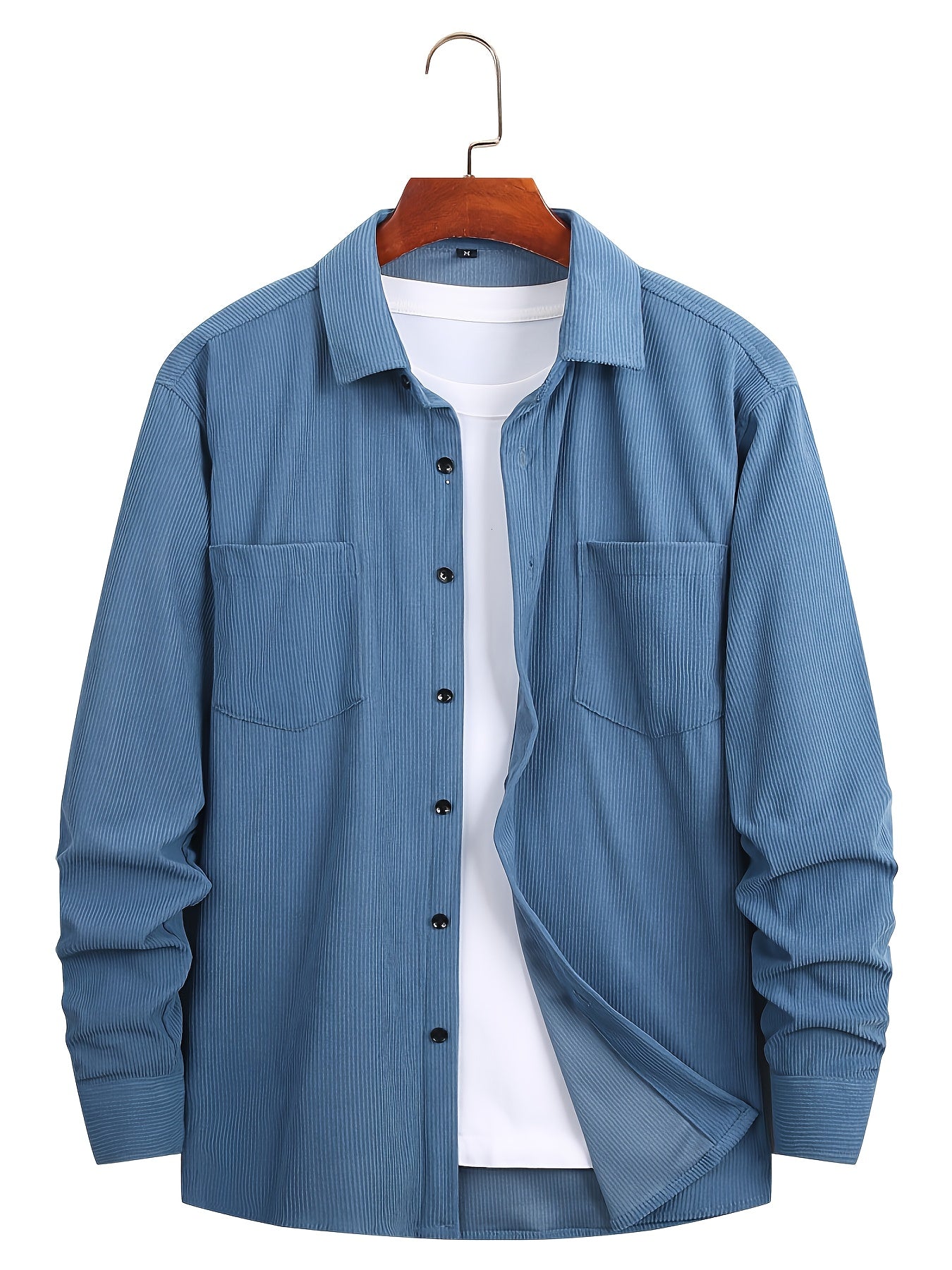 Cardigan in Velluto a Coste Casual
