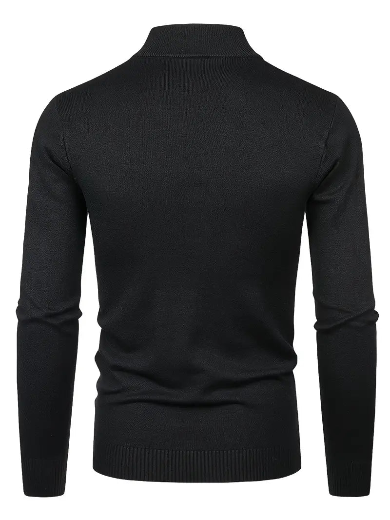 Maglione Elegante a Collo Alto