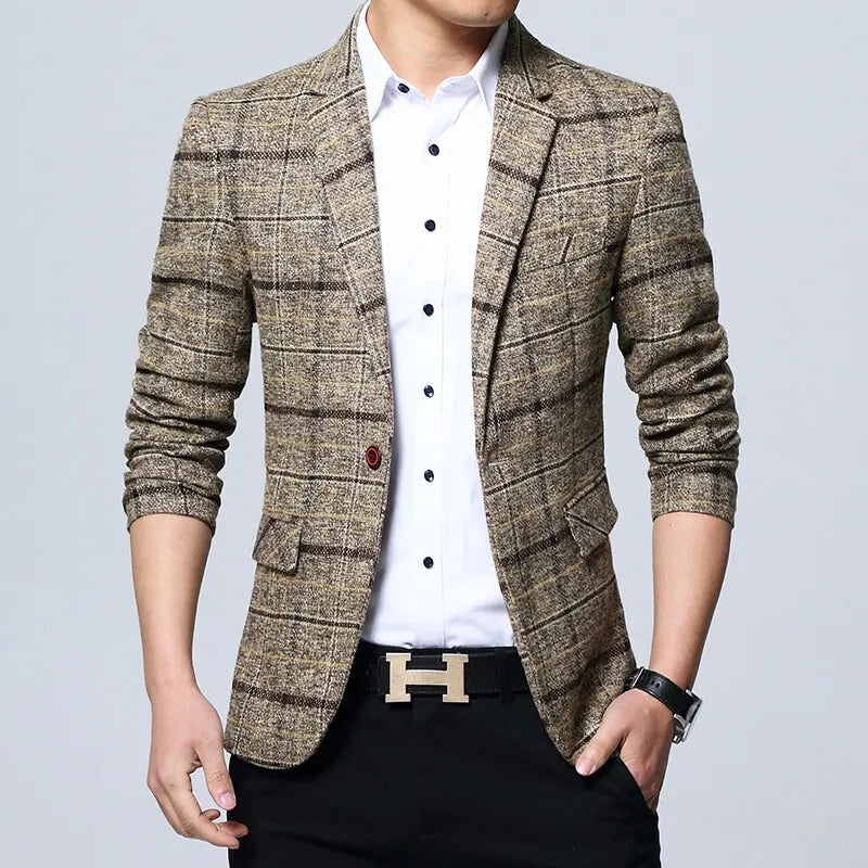 Blazer Elegante a Quadri