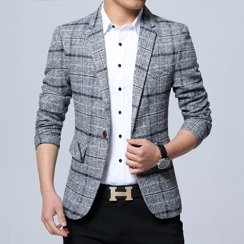 Blazer Elegante a Quadri