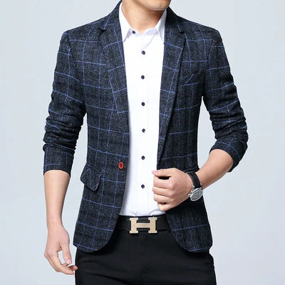 Blazer Elegante a Quadri