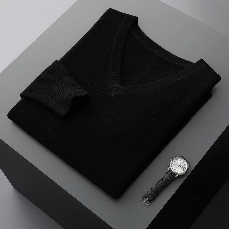 Maglione V-Neck in Lana