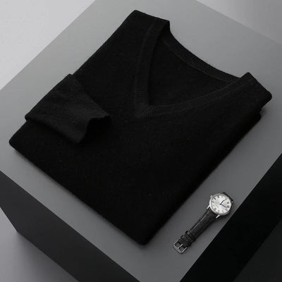 Maglione V-Neck in Lana