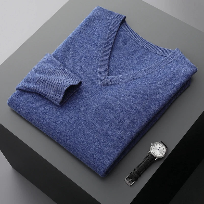 Maglione V-Neck in Lana