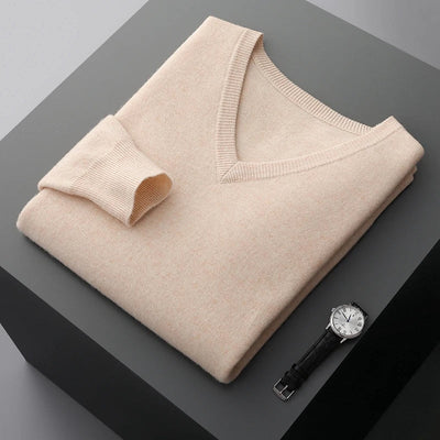 Maglione V-Neck in Lana