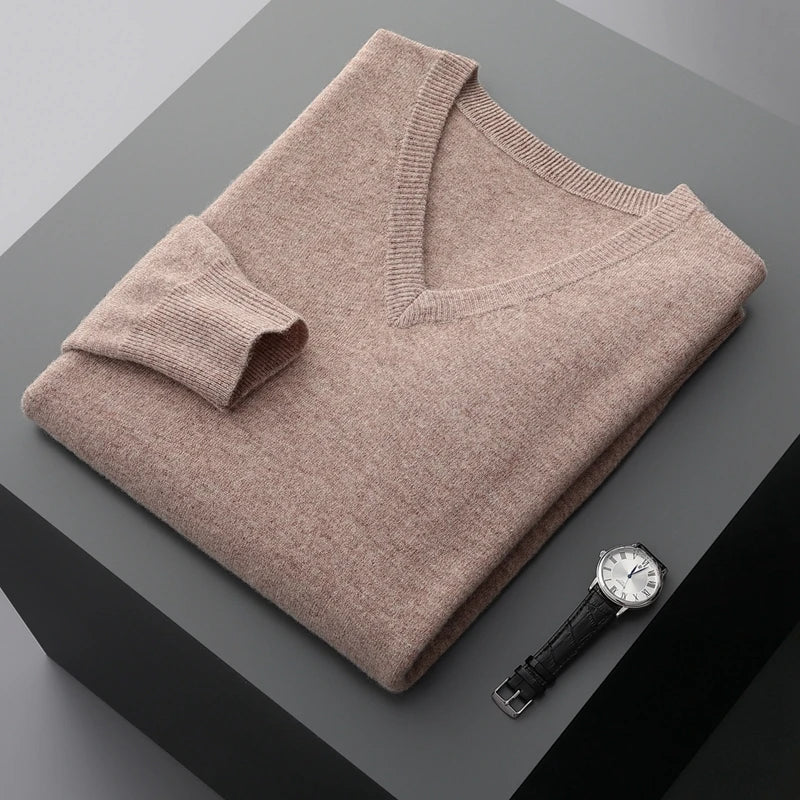 Maglione V-Neck in Lana
