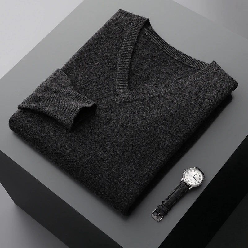 Maglione V-Neck in Lana