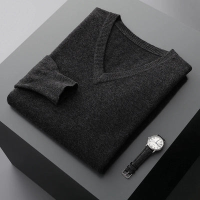 Maglione V-Neck in Lana