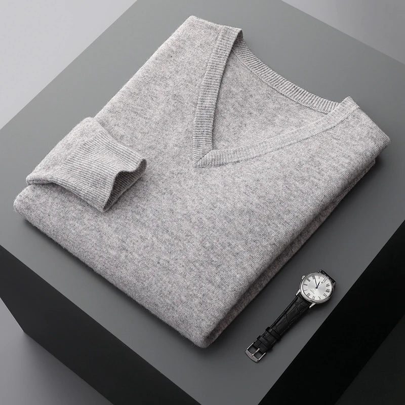 Maglione V-Neck in Lana